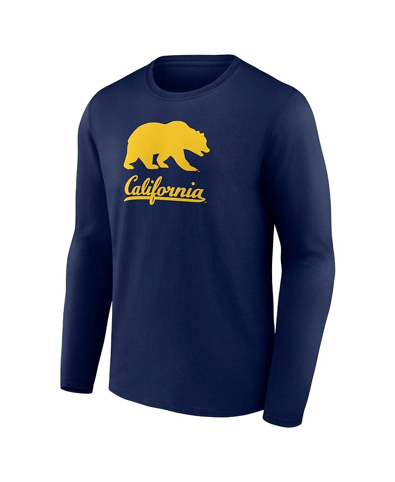 Fanatics Men's Navy Cal Bears Team Lockup Long Sleeve T-Shirt