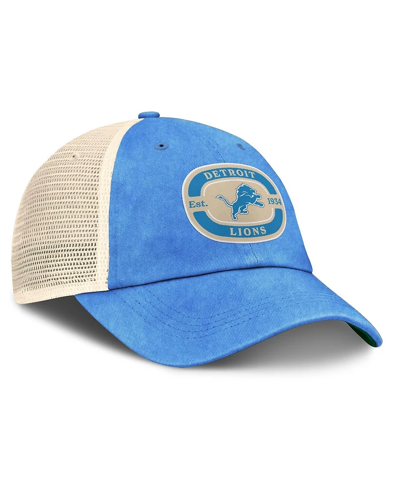 Top of the World Men's Blue Detroit Lions Team Patch Adjustable Hat