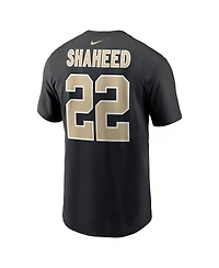 Nike Men's Rashid Shaheed Black New Orleans Saints Name Number T-Shirt