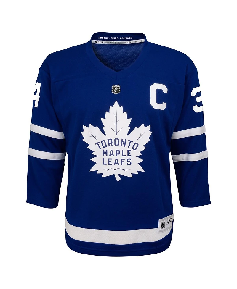 Outerstuff Big Boys and Girls Auston Matthews Blue Toronto Maple Leaf's Home Replica Player Jersey