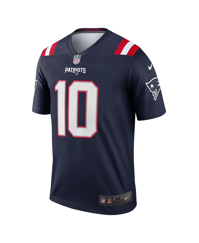 Nike Men's Drake Maye Navy New England Patriots Team Legend Player Performance Top