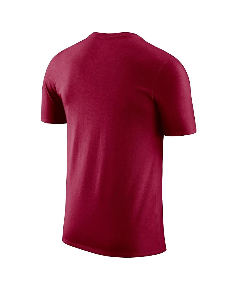 Jordan Men's and Women's Wine Cleveland Cavaliers Essential Cities T-Shirt
