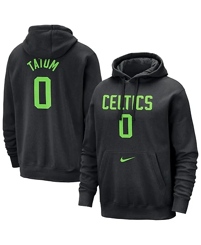 Nike Men's Jayson Tatum Black Boston Celtics 2024/25 City Edition Name Number Pullover Hoodie