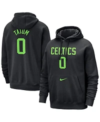 Nike Men's Jayson Tatum Black Boston Celtics 2024/25 City Edition Name Number Pullover Hoodie
