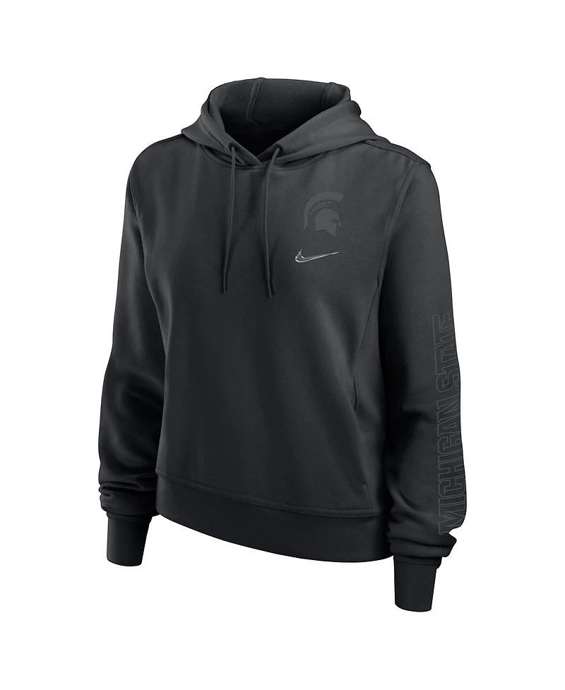 Nike Women's Black Michigan State Spartans One Pullover Hoodie