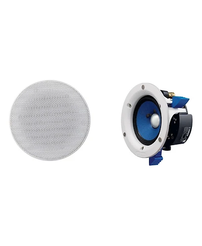 Yamaha Ns-IC400 90 Watt 4 Inch 2 Way In Ceiling Speakers - Pair (White)