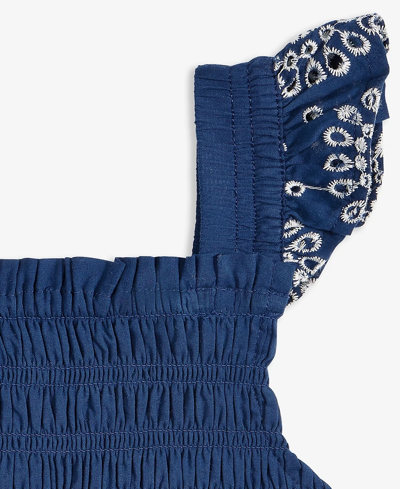 On 34th Toddler Girls Mommy & Me Cotton Eyelet Smocked Flutter-Sleeve Dress, Exclusively at Macy's