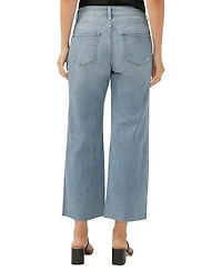 Silver Jeans Co. Women's Suki Mid Rise Curvy Fit Wide Leg