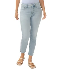 Silver Jeans Co. Women's Isbister High Rise Ankle Straight Leg Luxe Stretch