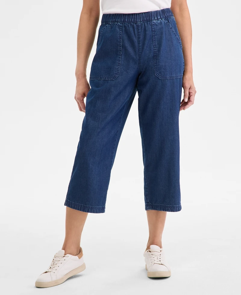 Style & Co Women's Petite Mid-Rise Pull-On Capri Pants, Exclusively at Macy's