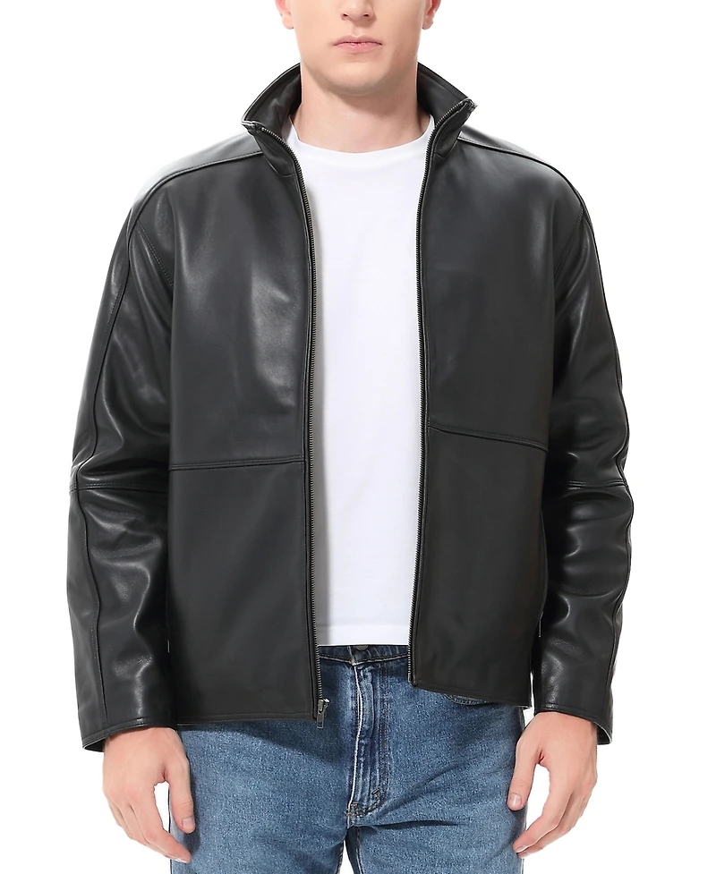 Bgsd Men Blake Leather Hipster Jacket
