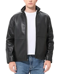 Bgsd Men Blake Leather Hipster Jacket