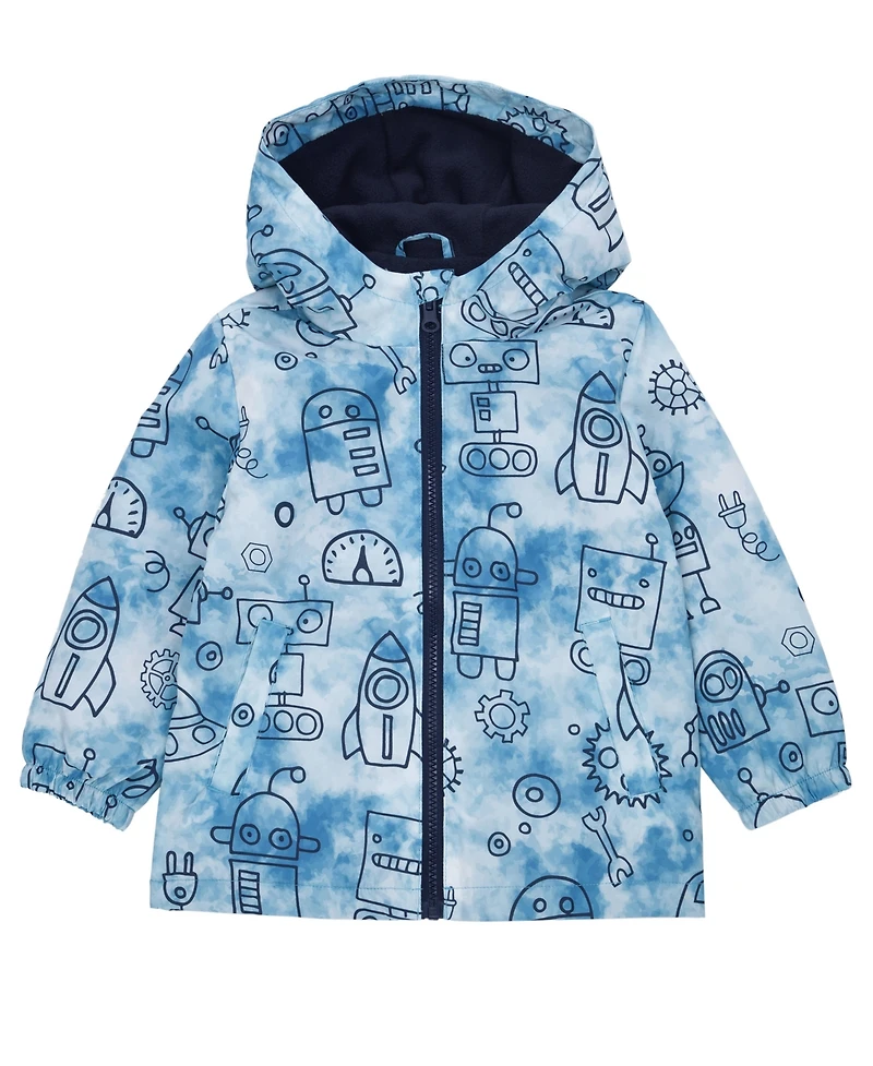 Rokka&Rolla Toddler Boys Fleece Lined Windbreaker Rain Jacket