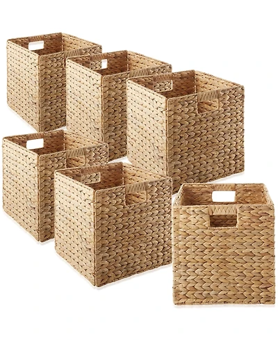 Casafield 13" x 13" Water Hyacinth Storage Baskets