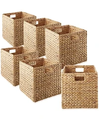 Casafield 13" x 13" Water Hyacinth Storage Baskets