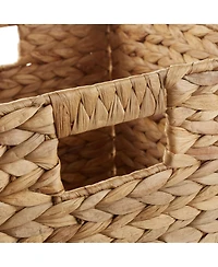 Casafield 13" x 13" Water Hyacinth Storage Baskets