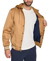 Champion Men's Jersey Hood Varsity Bomber Jacket
