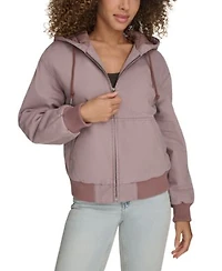 Levis Womens Relaxed Workwear Hooded Bomber Jacket