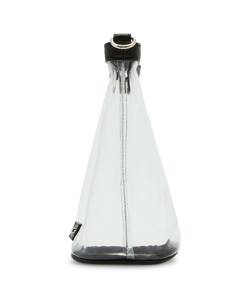 Madden Girl Cleo Clear Vinyl Bucket Crossbody Bag