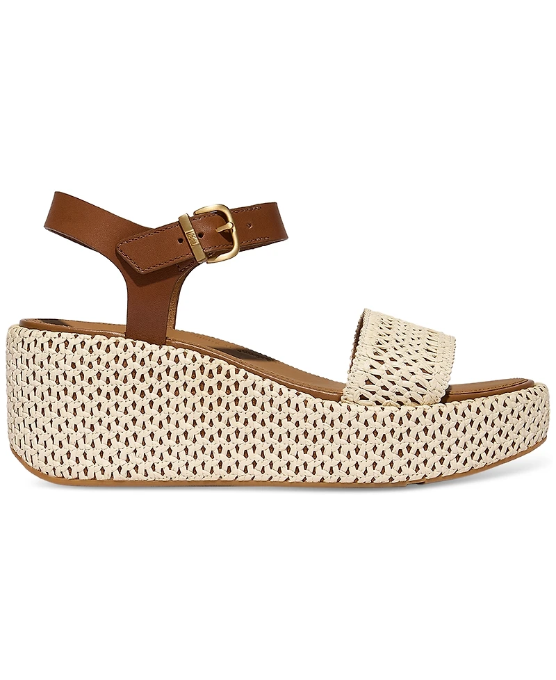 FitFlop Women's Platform Woven Wedge Sandals