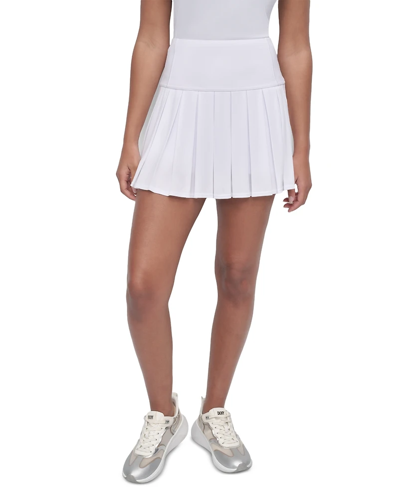 Dkny Sport Women's Court Pique-Knit Pleated Tennis Skort