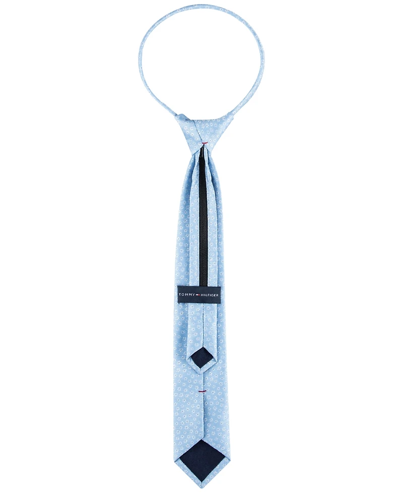 Tommy Hilfiger Big Boys Micro Floral Pre-Tied Zipper Tie