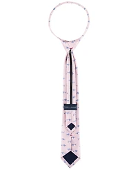 Tommy Hilfiger Boys Finn Shark Printed Pre-Tied Zipper Tie
