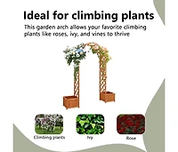 Garden Pergola with Planter Solid Firewood