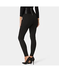 Bebe Women's High Waist Elastic Waistband Knit Legging