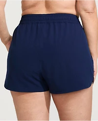 Lands' End Plus 3" Packable Cover-up Swim Shorts