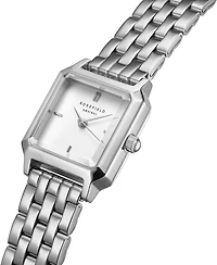 Rosefield Boxelle Women's Silver Tone Stainless Steel Bracelet Watch 19.5mm