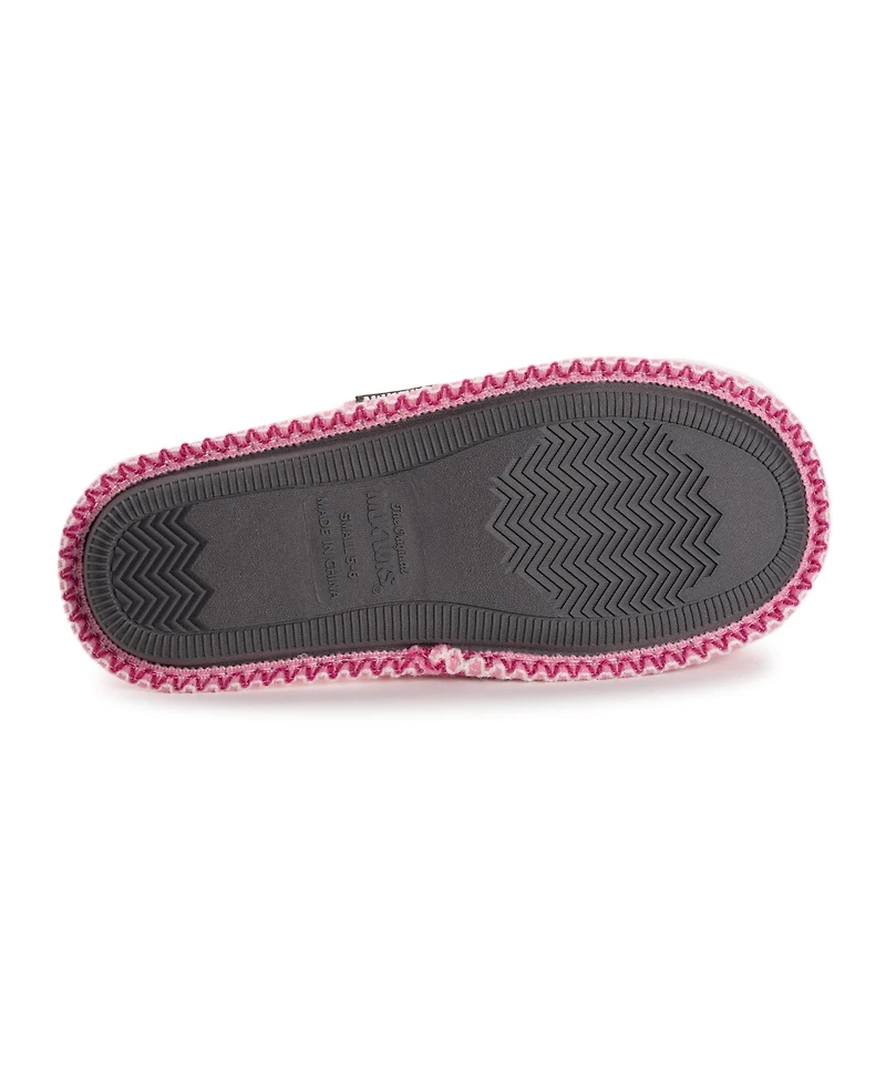 Muk Luks Women's Novelty Punch Needle Scuff
