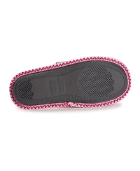 Muk Luks Women's Novelty Punch Needle Scuff