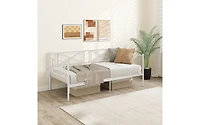 Platform Bed with Heavy-duty Metal Slat Support