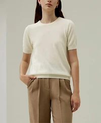 Lilysilk Women's Crew Neck Basic Knit Top