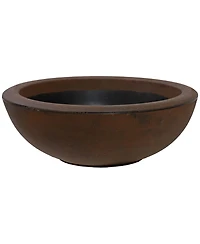 Weather-Resistant Polyresin Double-Walled Percival Outdoor Flower Pot Planter