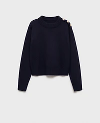 Mango Women's Jewel Buttons Knitted Sweater