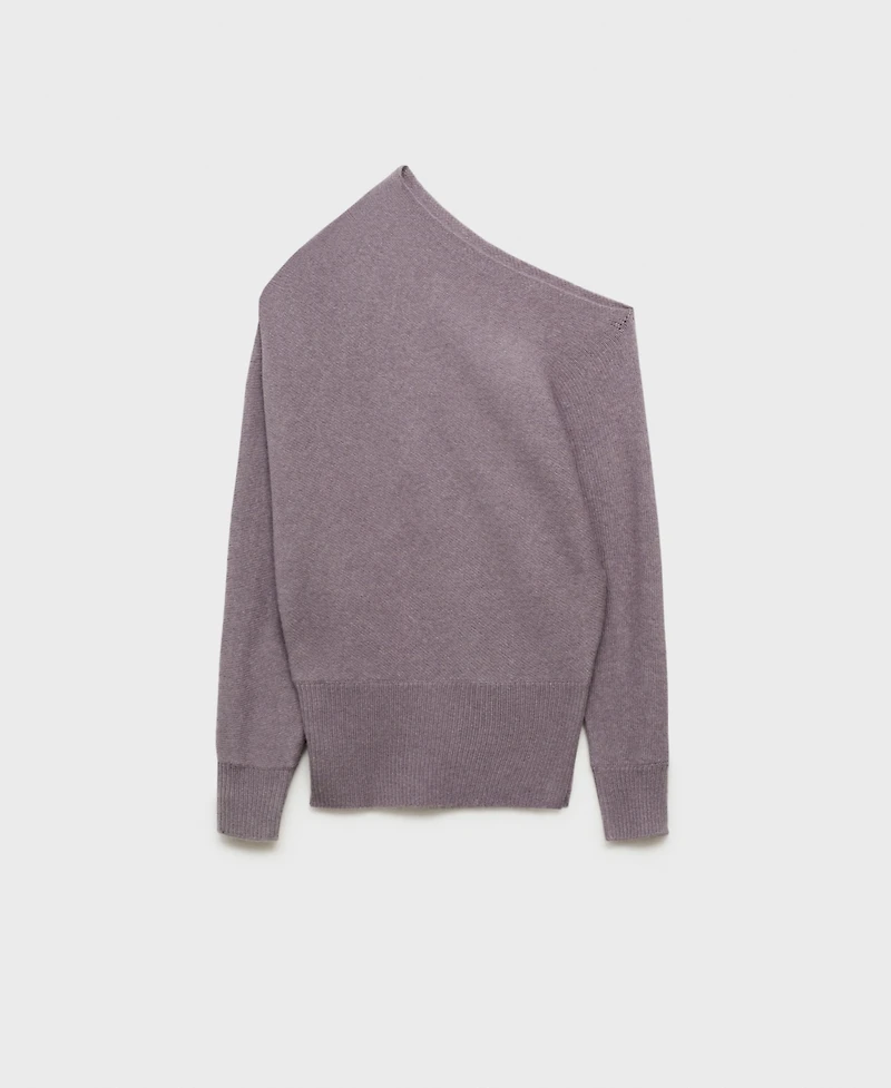 Mango Women's Asymmetrical Wool Blend Sweater