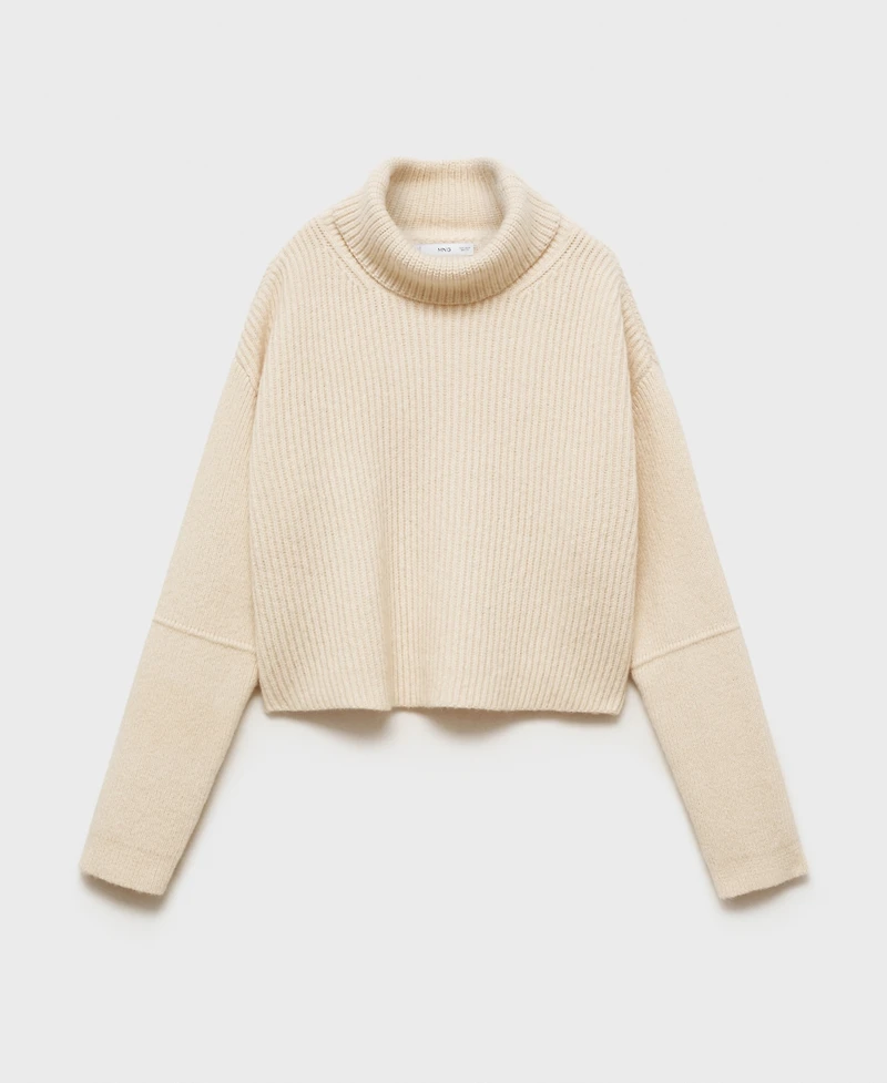 Mango Women's Wool Blend Turtleneck Sweater