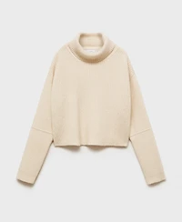 Mango Women's Wool Blend Turtleneck Sweater