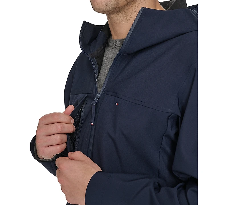 Tommy Hilfiger Men's Softshell Rain Hoodie