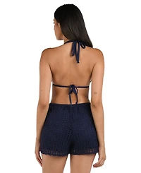 La Blanca Women's Waverly Crochet Beach Shorts