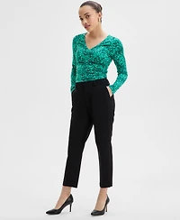 I.n.c. International Concepts Petite Mid-Rise Slim Trousers, Exclusively at Macy's