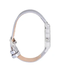 Jessica Carlyle Women's Gray Polyurethane Leather Analog Watch, 38mm