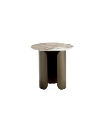 Manhattan Comfort Monica 19.68" Modern Sintered Stone Top End Table