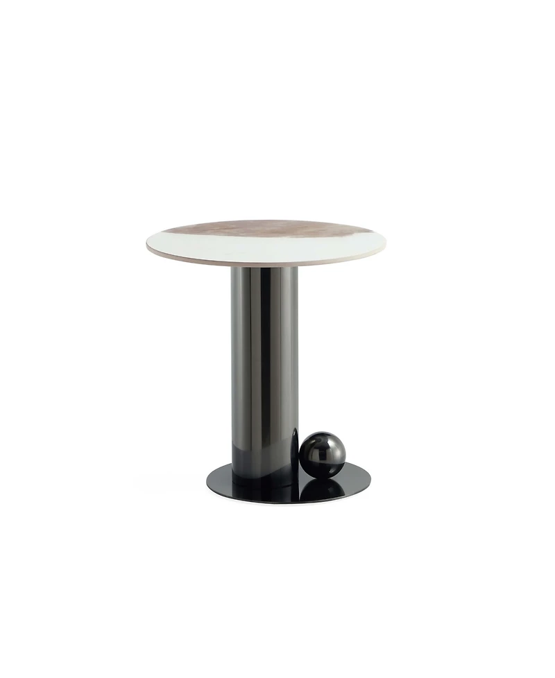 Manhattan Comfort Laurel 19.68" Modern Sintered Stone Top End Table