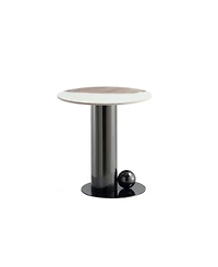Manhattan Comfort Laurel 19.68" Modern Sintered Stone Top End Table