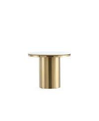 Manhattan Comfort Glenn 19.68" Modern Sintered Stone Top End Table