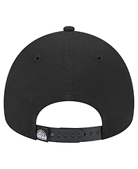 New Era Men's Black Colorado Rockies 9FORTY A-Frame Adjustable Hat