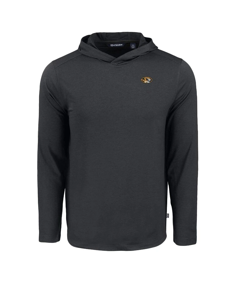 Cutter & Buck Men's Black Missouri Tigers Coastline Epic Comfort Eco Long Sleeve Hoodie T-Shirt